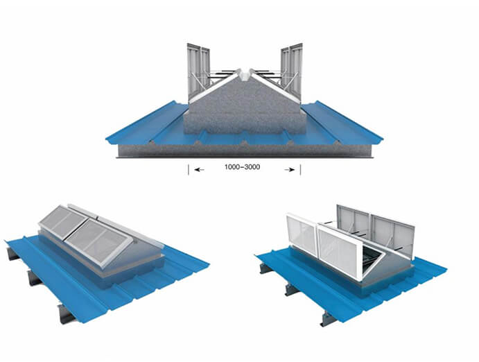 三角型排烟天窗（阳光板）	