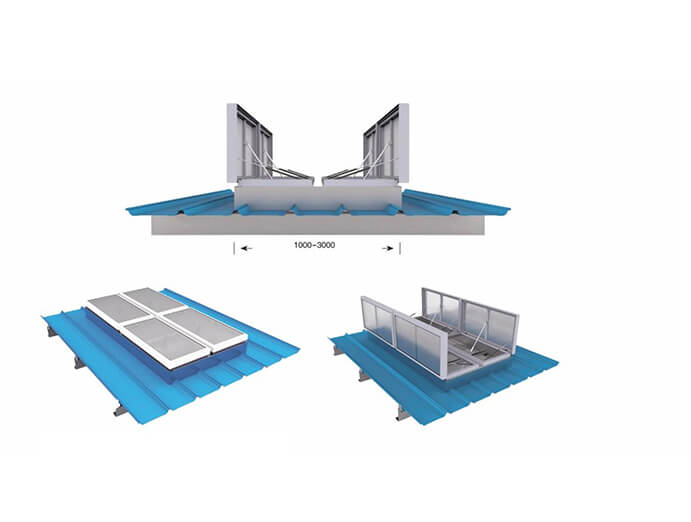 一字型排烟天窗（阳光板）	